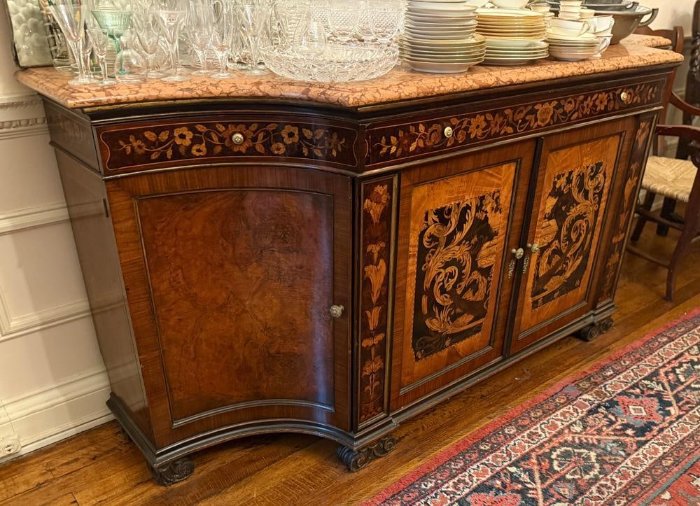 Circa 1920s Deco Marble-top Cabinet (1 of 6)