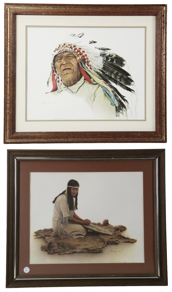 Native American Chief and Native American Girl, Prints (1 of 15)