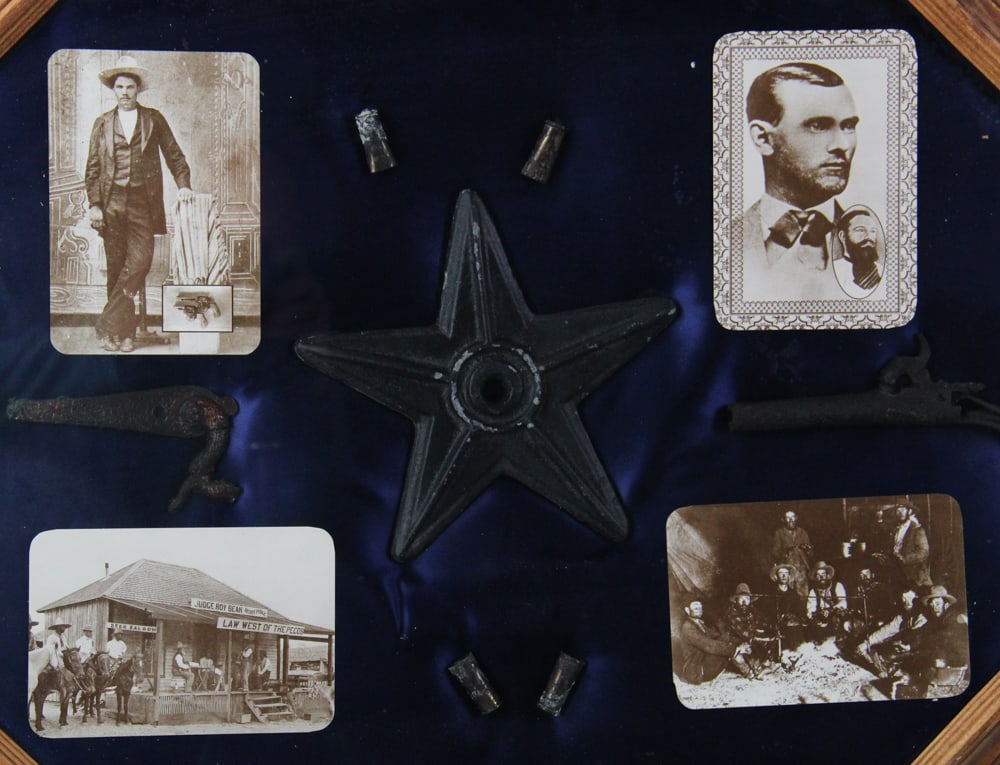 Outlaw and Native American Items in Shadow Box Frames - 5