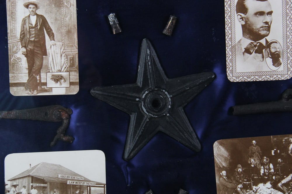 Outlaw and Native American Items in Shadow Box Frames - 6