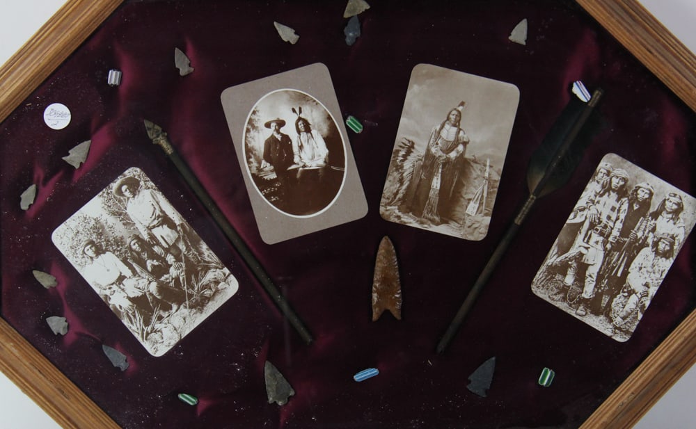 Outlaw and Native American Items in Shadow Box Frames - 8