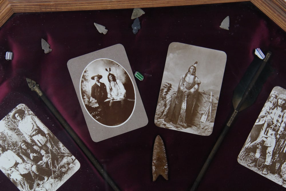 Outlaw and Native American Items in Shadow Box Frames - 9