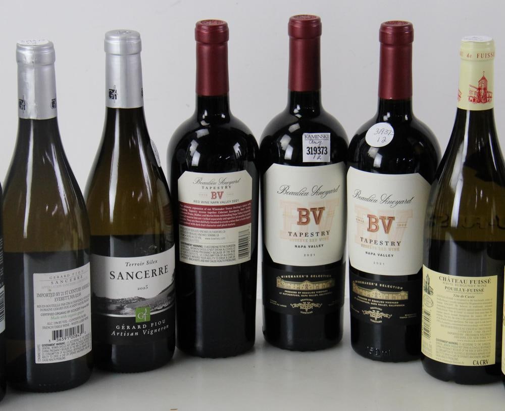 Assorted Wines, (12) Bottles - 12