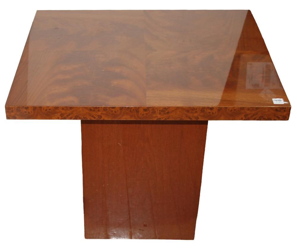 Biedermeier-style Mahogany Table: Biedermeier-style mahogany table, 24" H x 28" W x 24" D. Provenance: Palm Beach, Florida estate.