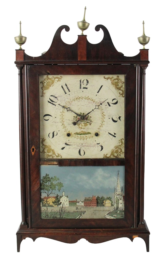 19thC Federal Gilt Mirror, Three Sections (1 of 13)