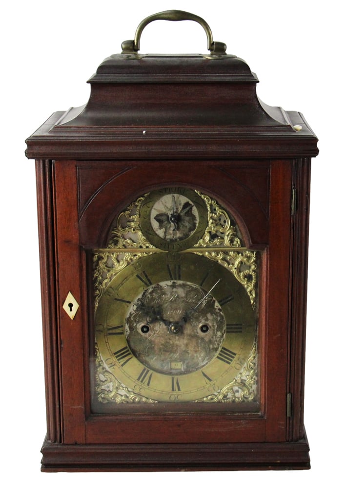 18th/19thC English Mahogany Bracket Clock (1 of 16)