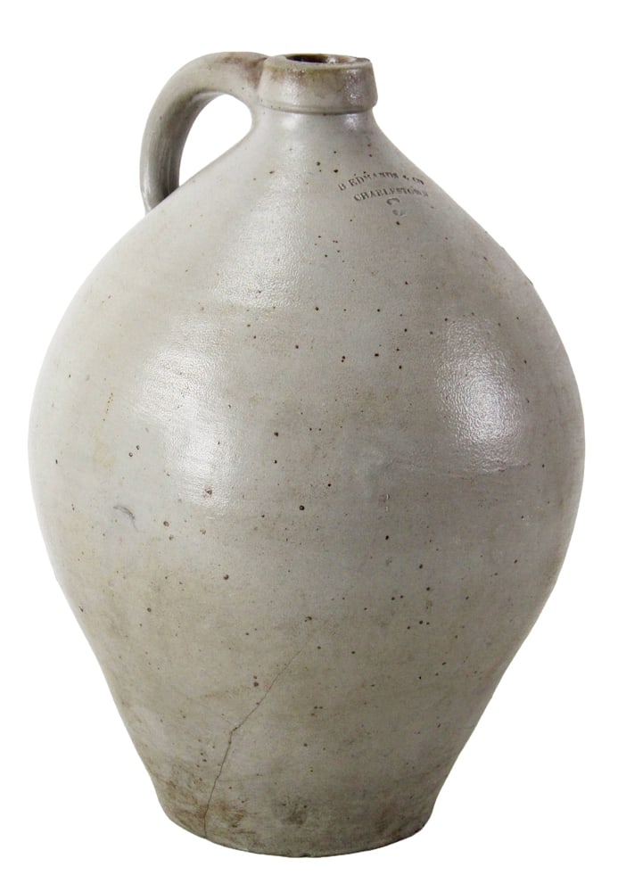 B. Edmands and Co., Charlestown, MA Jug: B. Edmands and Co., Charlestown, Massachusetts jug, 16" x 11". Provenance: Palm Beach, Florida estate.