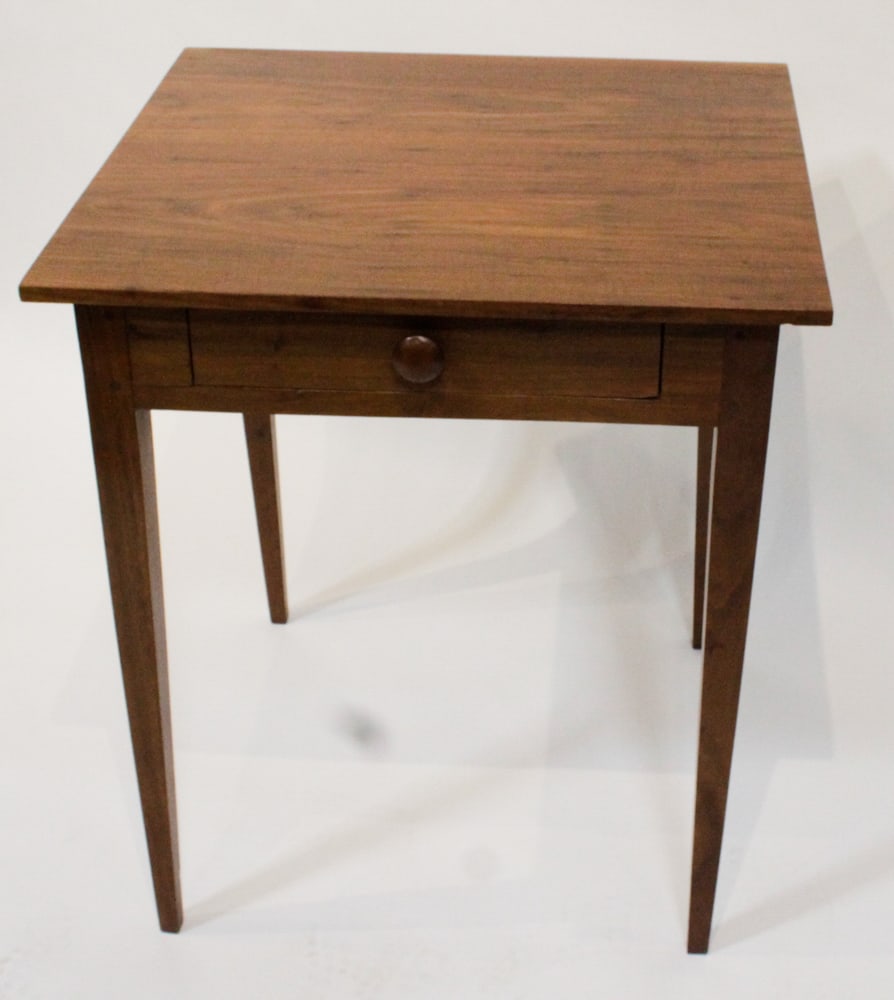 Mahogany Single-Drawer Work Table - 3