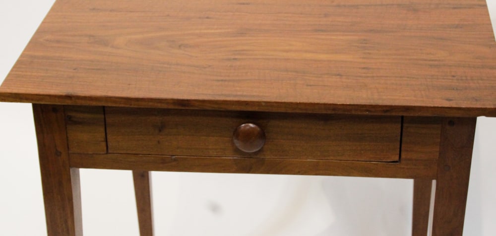 Mahogany Single-Drawer Work Table - 4