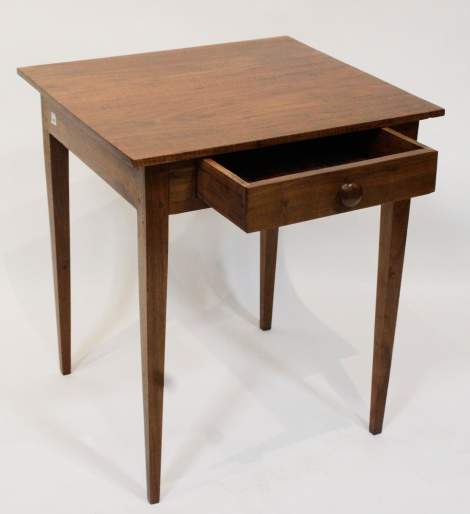 Mahogany Single-Drawer Work Table - 5