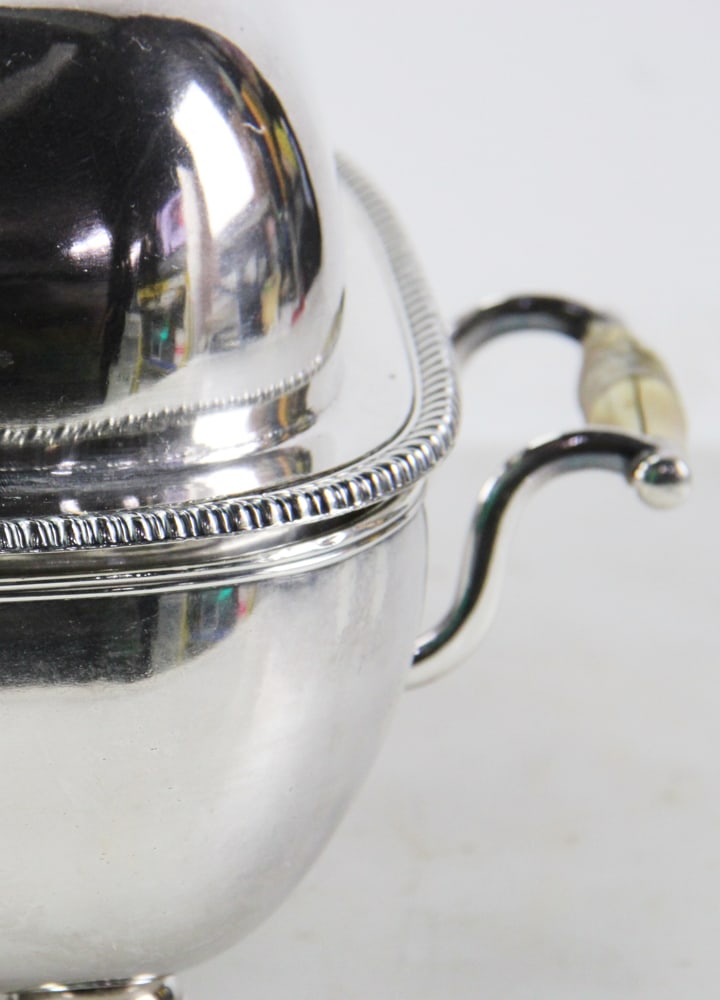 Three-piece Silver-on-Copper Serving Dish - 5