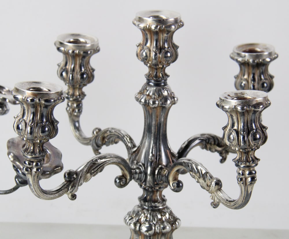 Three Silverplate Candelabra - 3