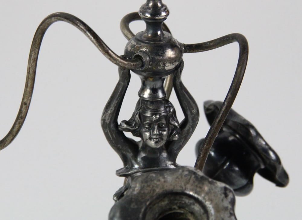 Three Silverplate Candelabra - 7