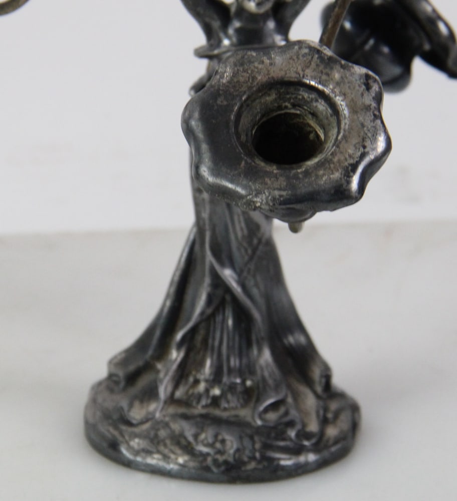Three Silverplate Candelabra - 8