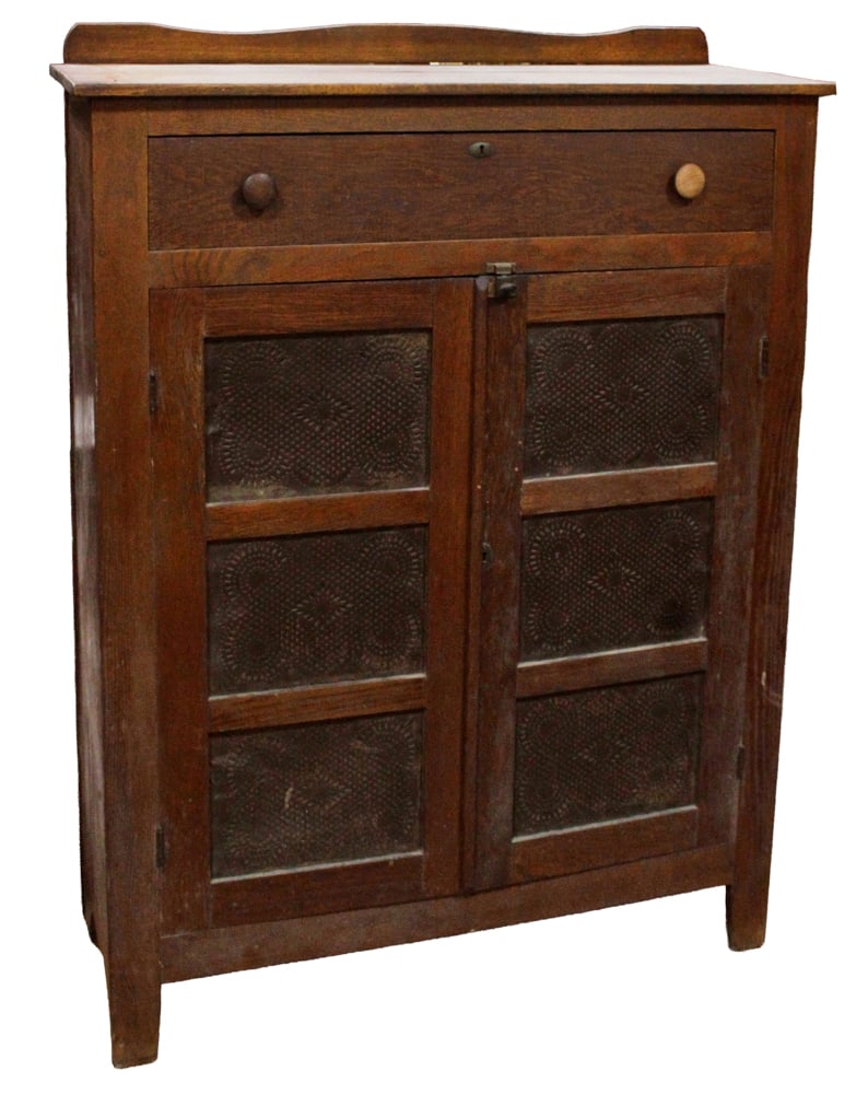 Vintage Pie Safe, Tin Doors (1 of 6)