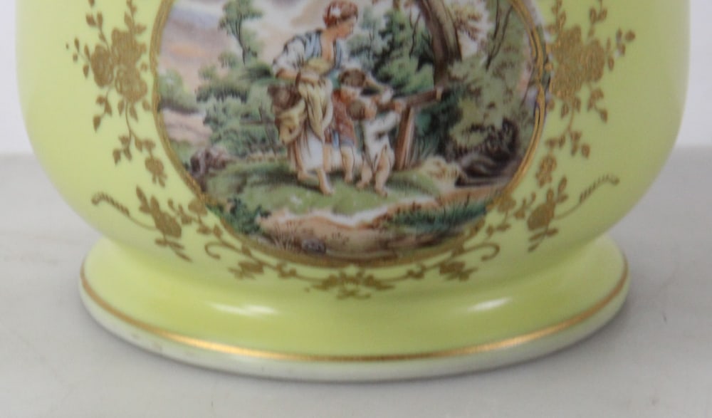 French Cachepot with Hand-Painted Rondels - 3
