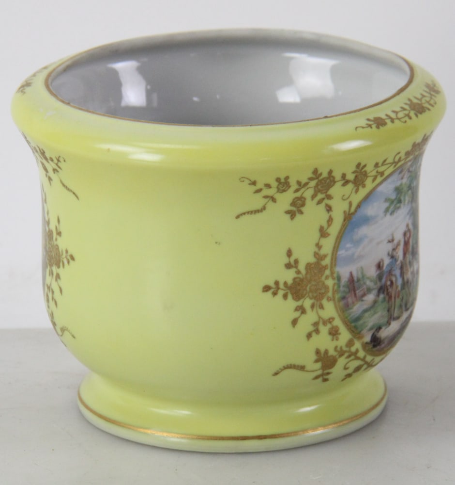 French Cachepot with Hand-Painted Rondels - 4