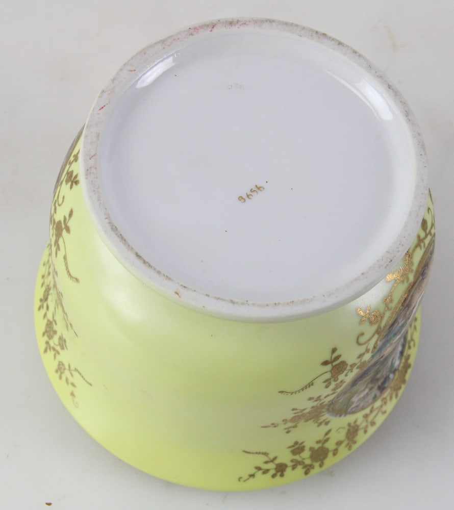 French Cachepot with Hand-Painted Rondels - 7