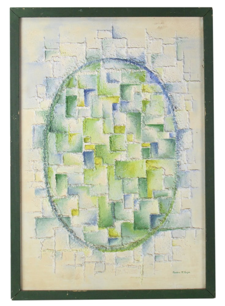 Marlane McKenzie, Abstract, Acrylic on Board: Marlane McKenzie, abstract, acrylic on board, framed 37" x 25". Provenance: Palm Beach, Florida estate.