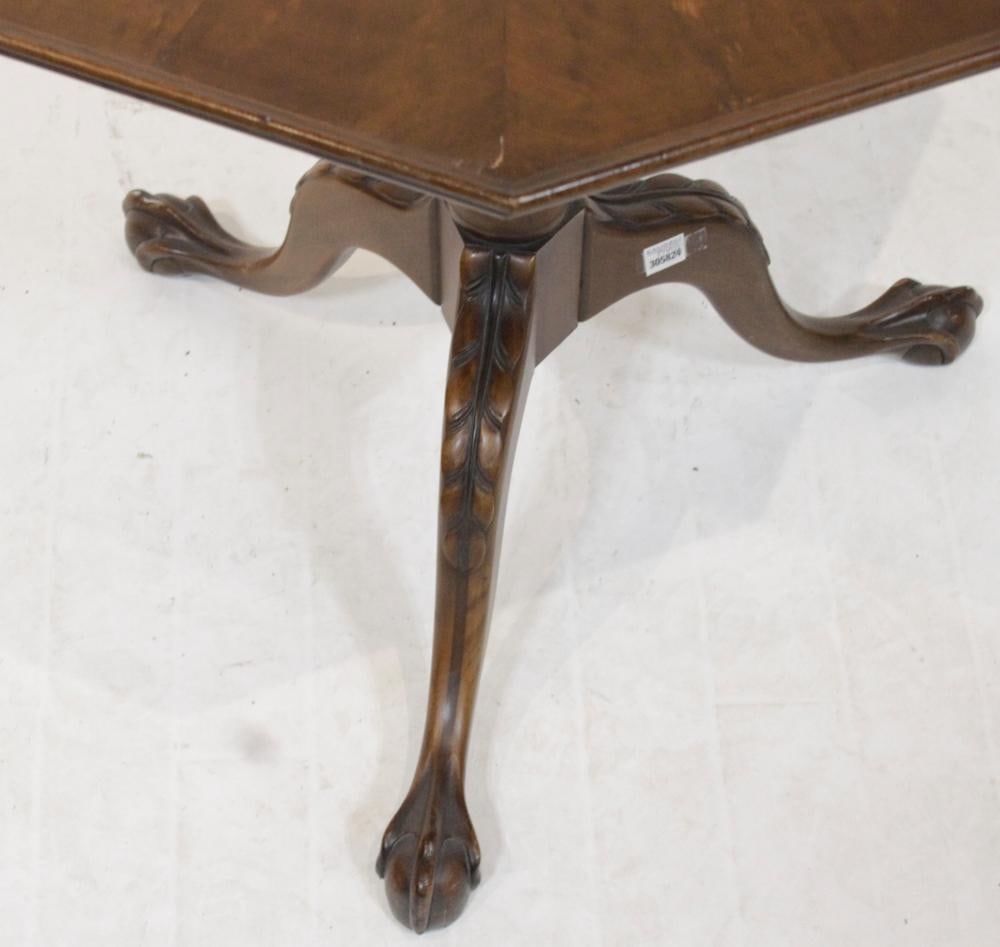 20thC Georgian-style Burl Walnut Hexagonal Stand - 5