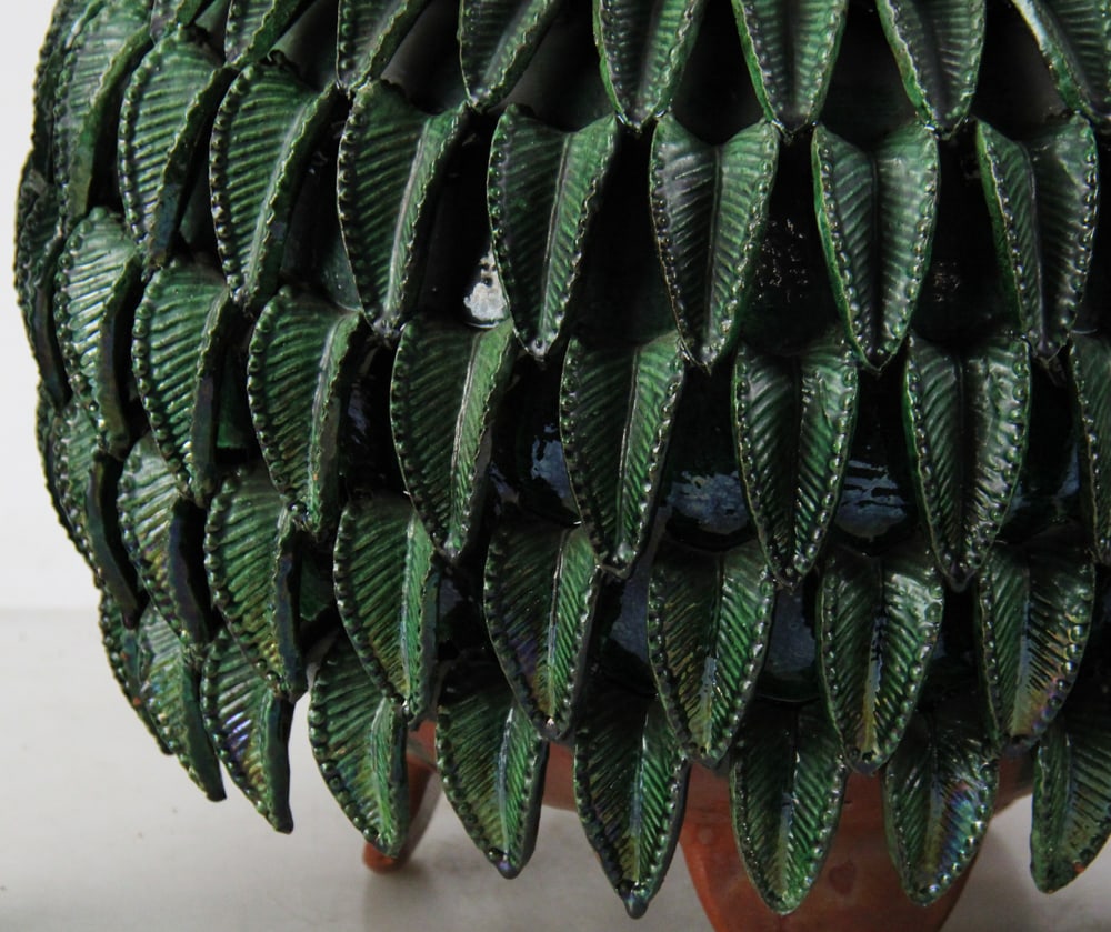 Ceramic Pineapple Vessel, Mexico, Cherub Candlesticks - 10