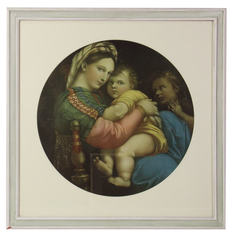 Framed Print of Raphael's "Madonna della Seggiola" (1 of 6)