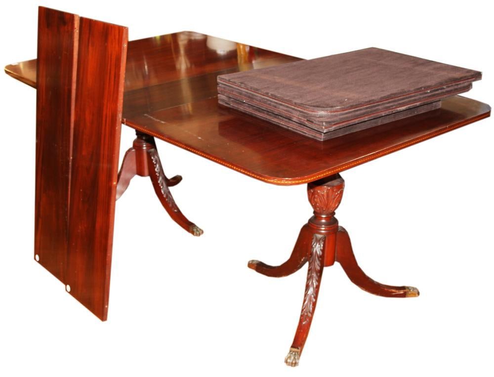 Inlaid Mahogany Dining Room Table (1 of 7)