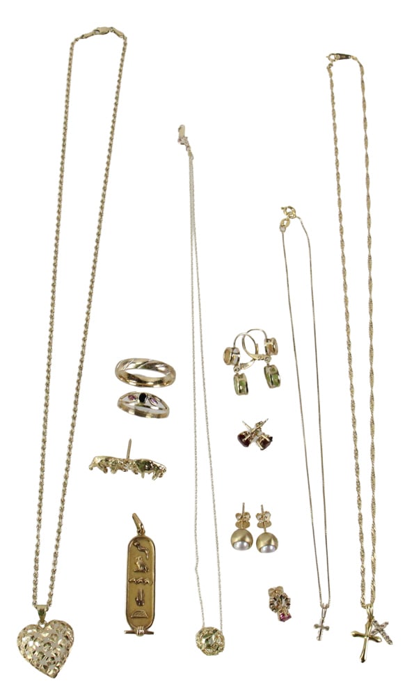 Assorted 14k and 10k Gold Jewelry (1 of 11)