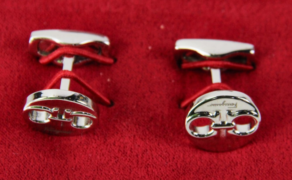 Ferragamo Sterling Silver Cufflinks - 4