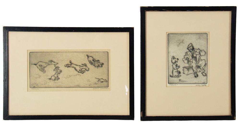 John August Groth, Two Etchings (1 of 9)