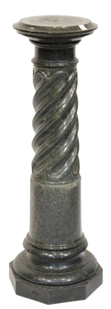 19thC Classical Green Marble Pedestal (1 of 6)
