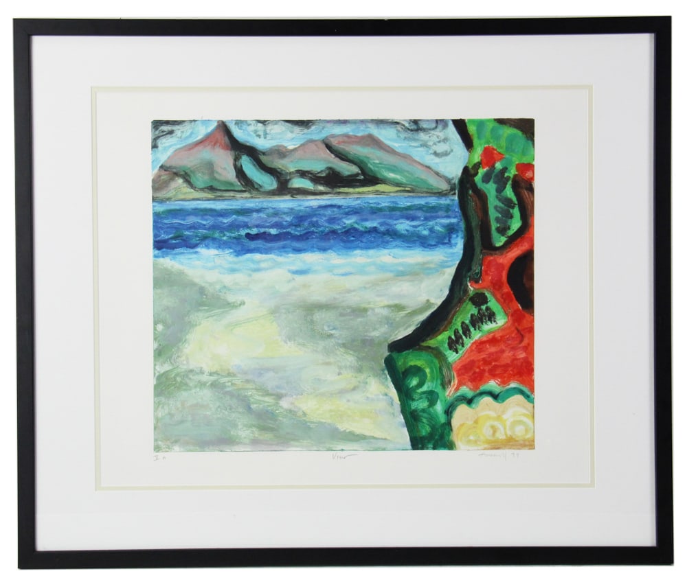 Gregory Amenoff, "View", Monoprint (1 of 8)