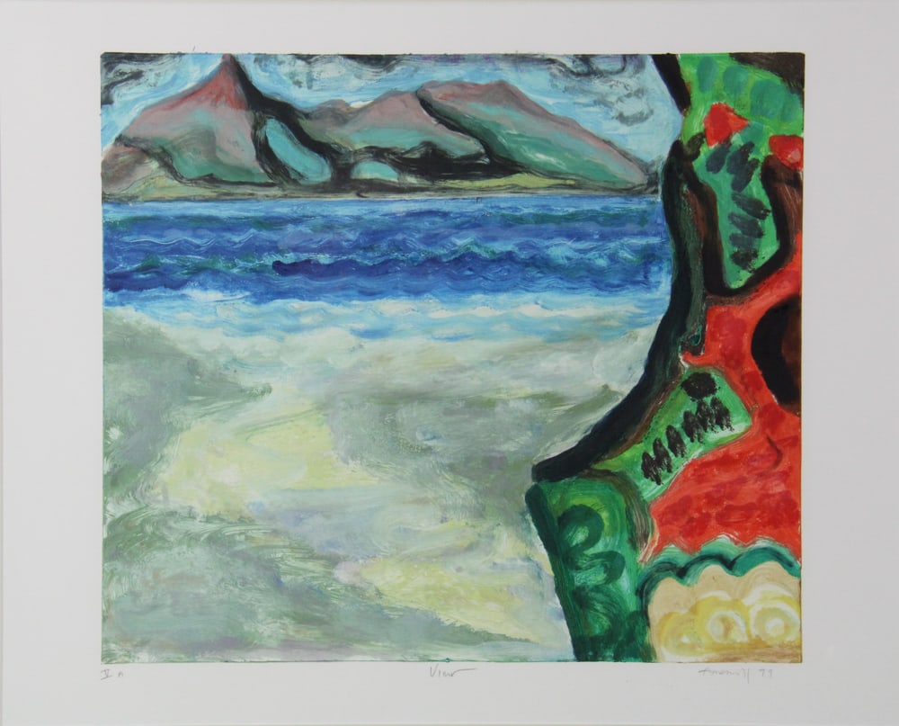Gregory Amenoff, "View", Monoprint - 2