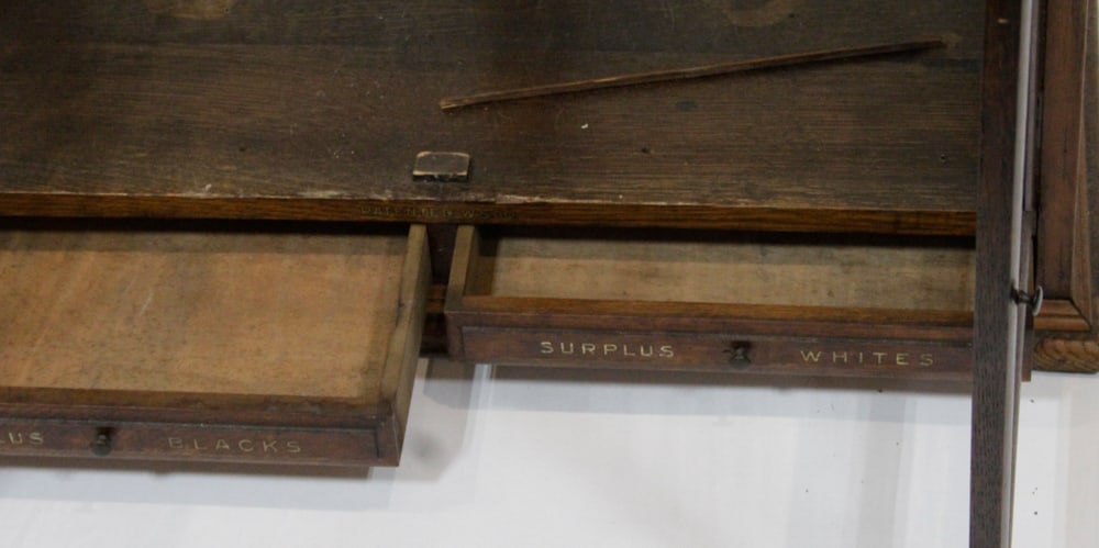 Antique Potter's Spool Cabinet - 10