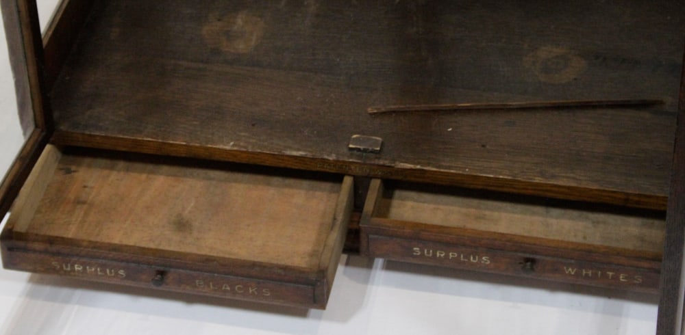 Antique Potter's Spool Cabinet - 9