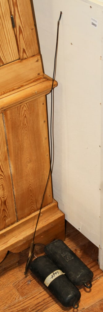 Antique Scandinavian Pine Clock - 5