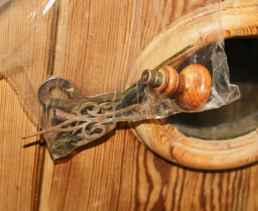 Antique Scandinavian Pine Clock - 7