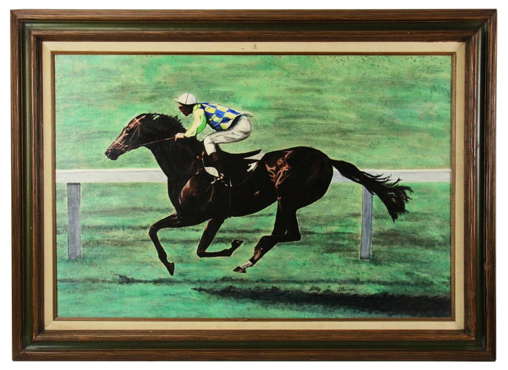 John Montoni, "Chick's Horse", Oil on Canvas Board (1 of 7)