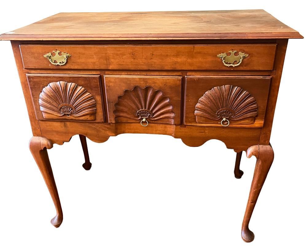 18thC Queen Anne Lowboy, Cherry (1 of 8)