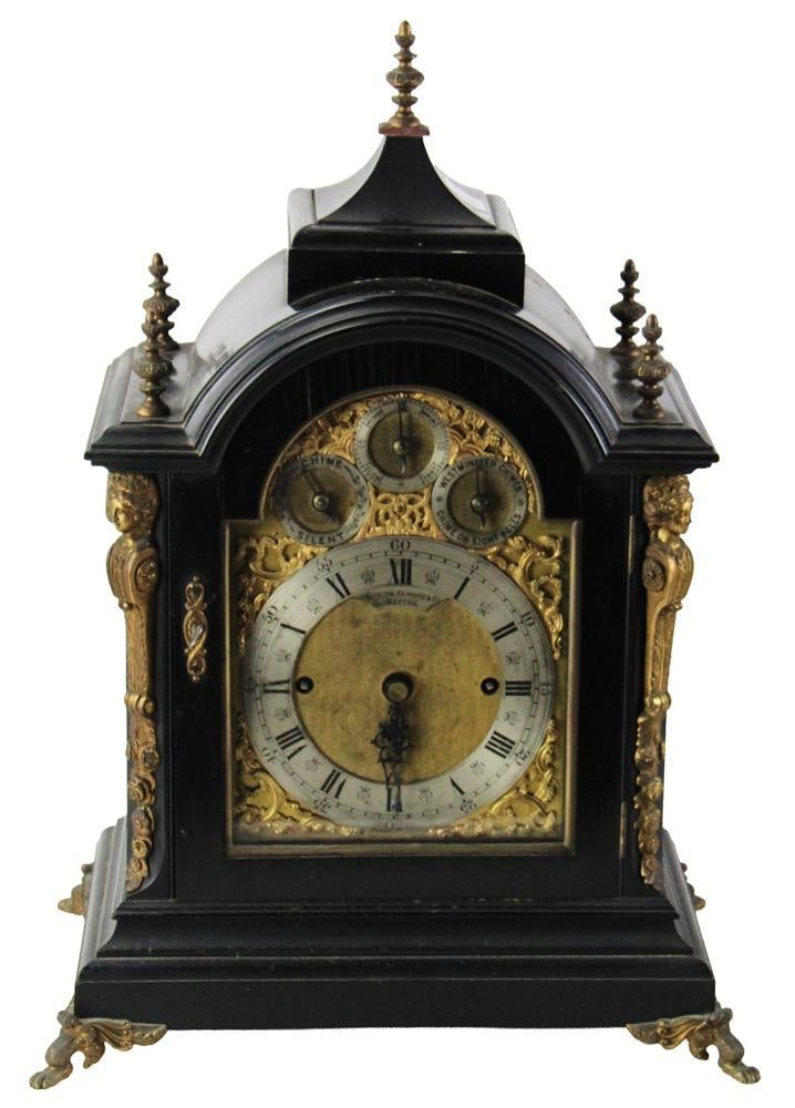 Bigelow and Kennard Ebonized Mantel Clock (1 of 12)