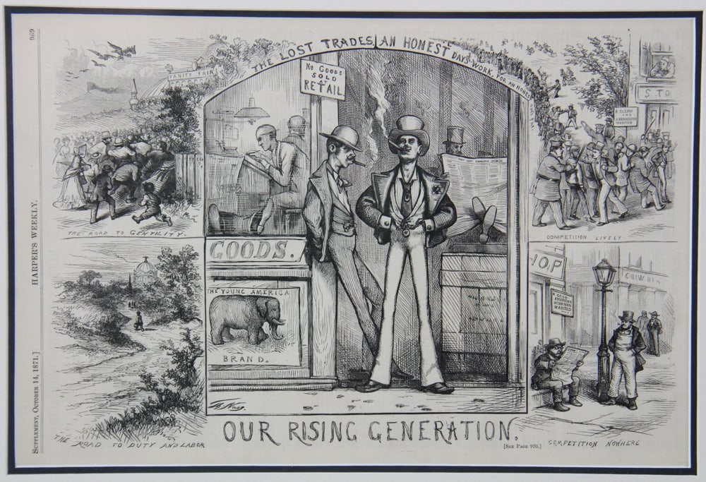 Harpers Weekly Prints, Framed - 14