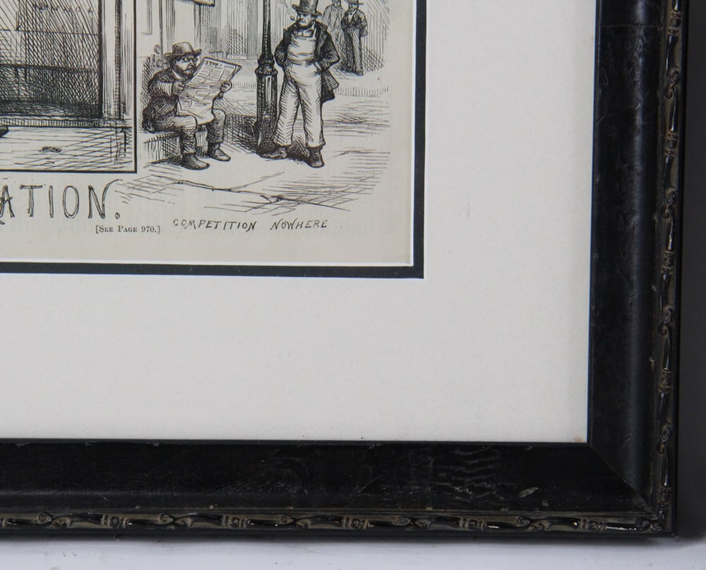 Harpers Weekly Prints, Framed - 16
