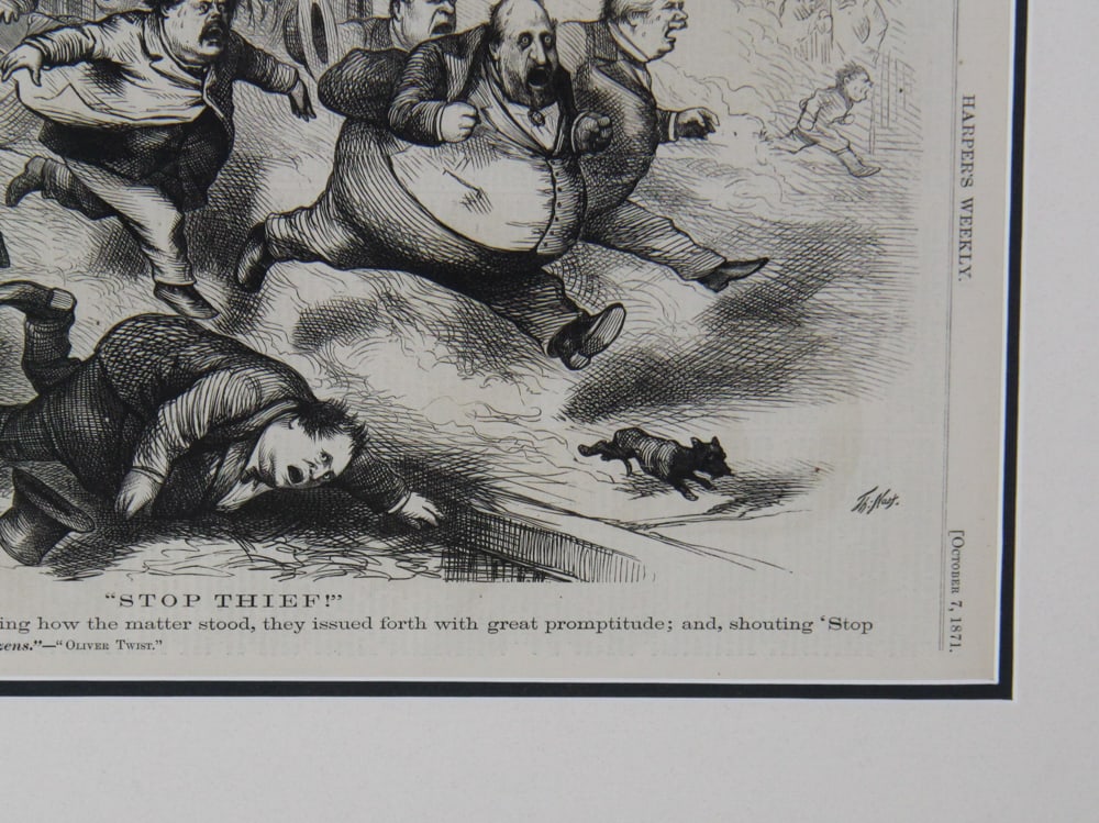 Harpers Weekly Prints, Framed - 19