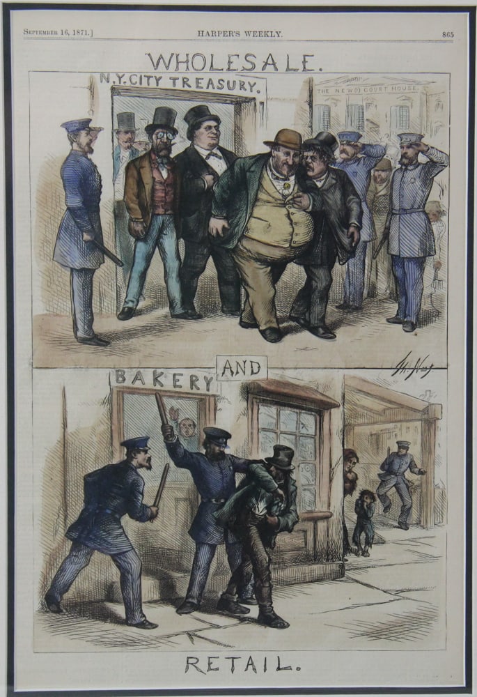 Harpers Weekly Prints, Framed - 3