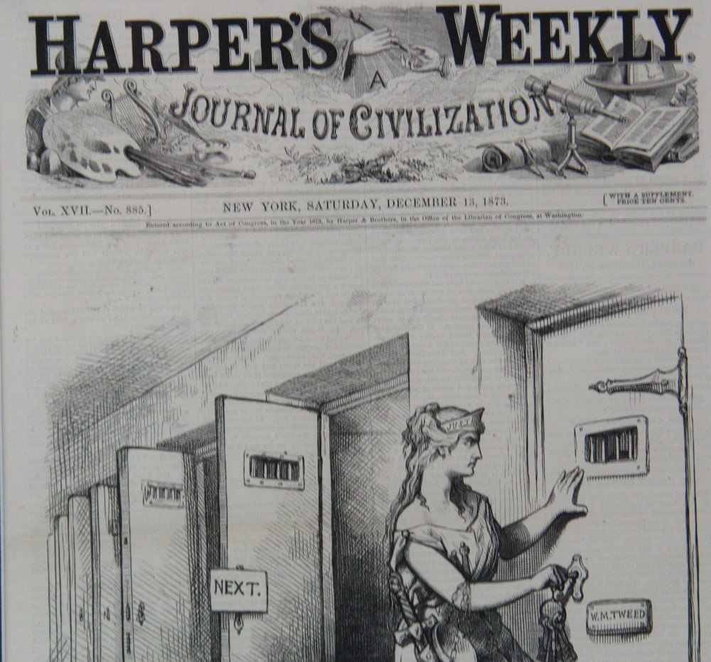 Harpers Weekly Prints, Framed - 8
