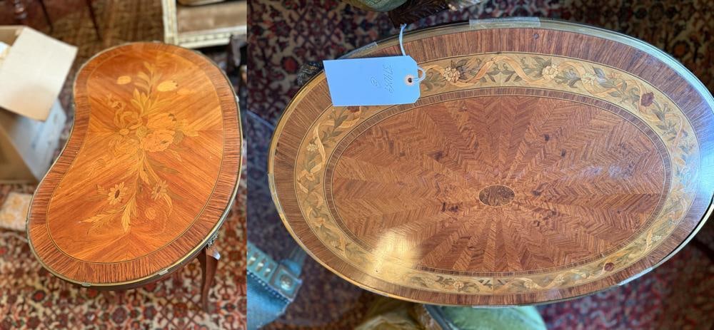 Two French Louis XVI Style Oval Side Tables (1 of 7)