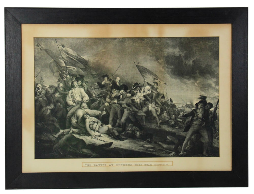The Battle of Bunker Hill, Boston, Steel Engraving (1 of 8)