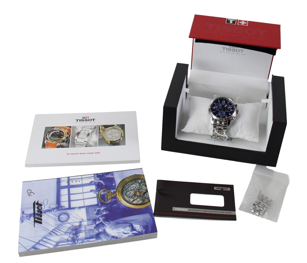 Men's Tissot Wrist Watch, New in Box: Men's Tissot wrist watch, new in box. Provenance: Mashpee, Massachusetts collection.