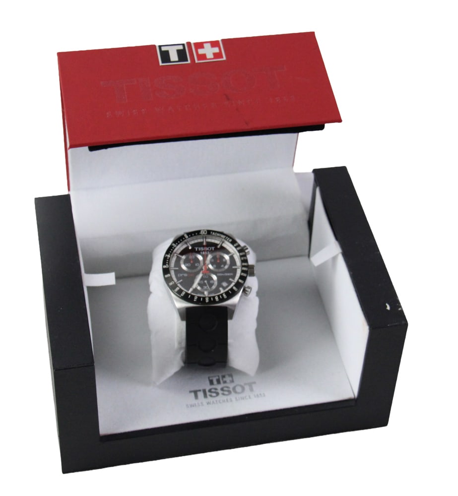 Men's Tissot Wrist Watch, New in Box: Men's Tissot wrist watch, new in box. Provenance: Mashpee, Massachusetts collection.