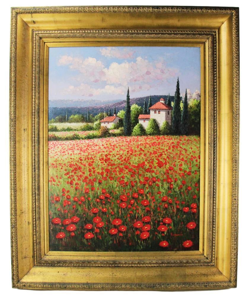 Still Life French Landscape, Oil on Canvas: Still life French landscape, oil on canvas. Provenance: St. Petersburg, Florida, collection.